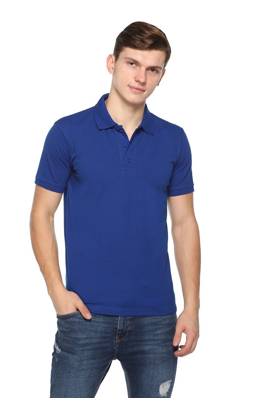 Pikmee Fast Tees Royal Blue polo t shirt