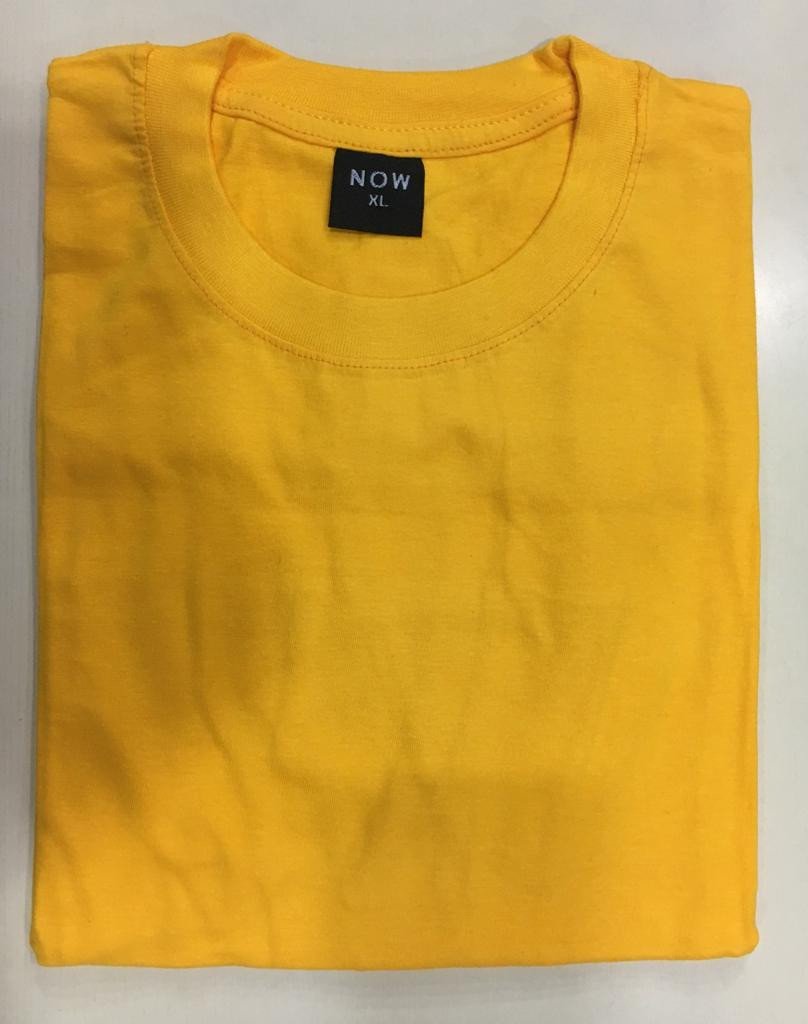 Now Round neck Cotton T-shirt - Mango Yellow