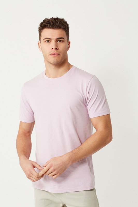 Men's Plain T-shirt -Peach