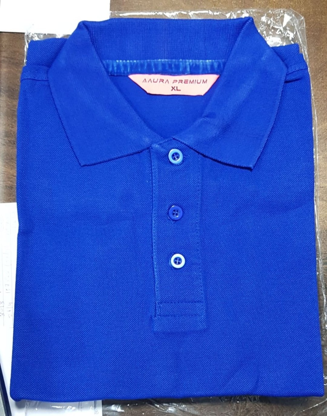 Aura Premium Polo neck T-Shirt supplier - 280 Gsm Navy Blue
