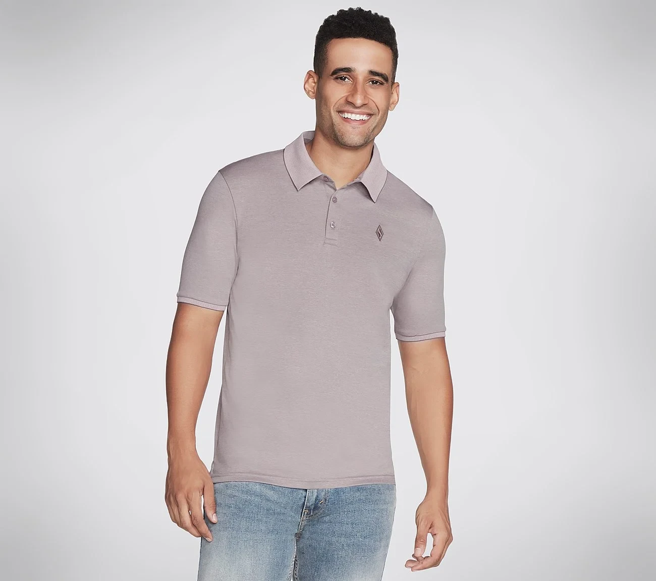 Skechers Polo Neck T-Shirt – Lavender