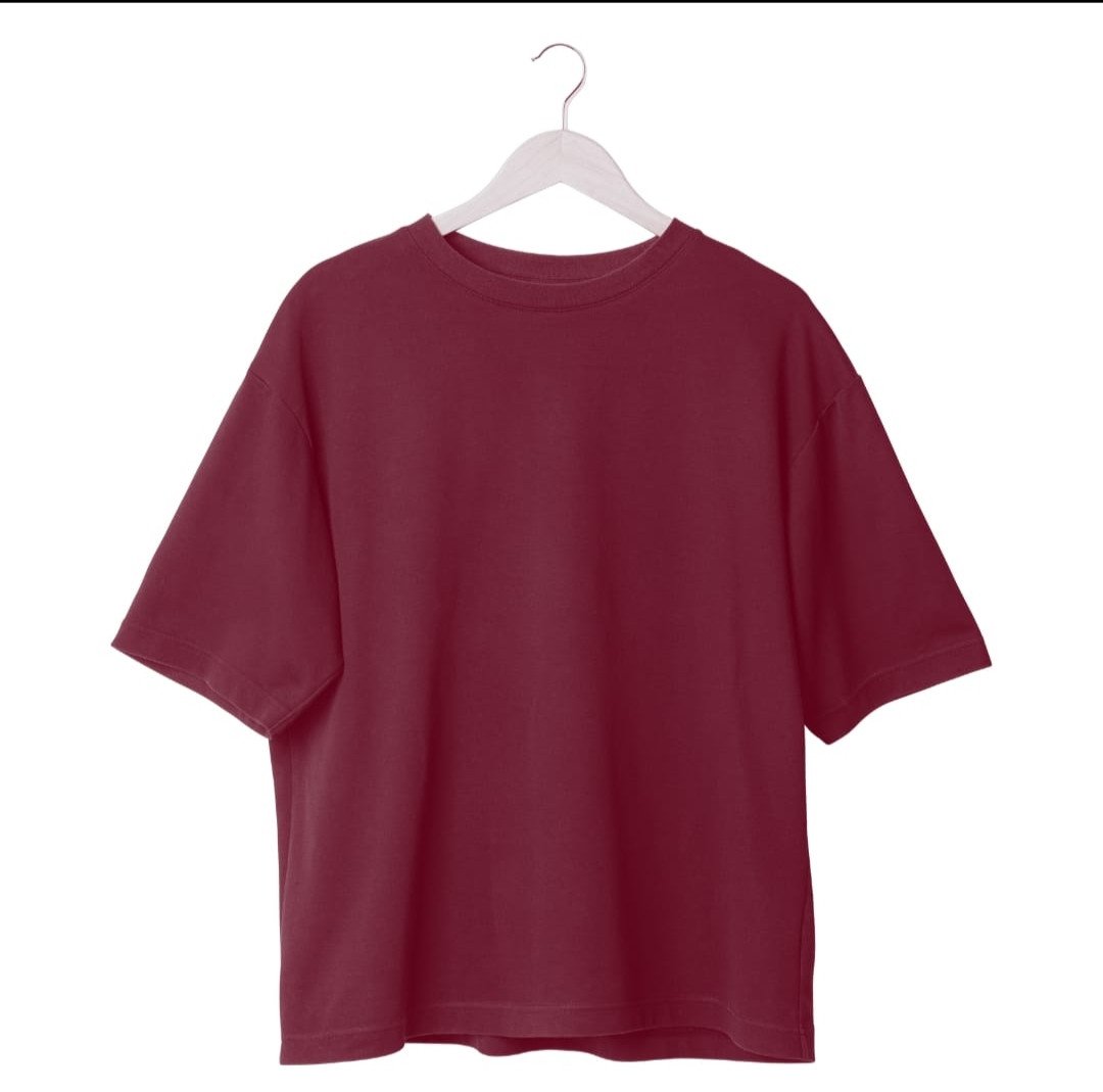 Oversize T Shirt - Maroon