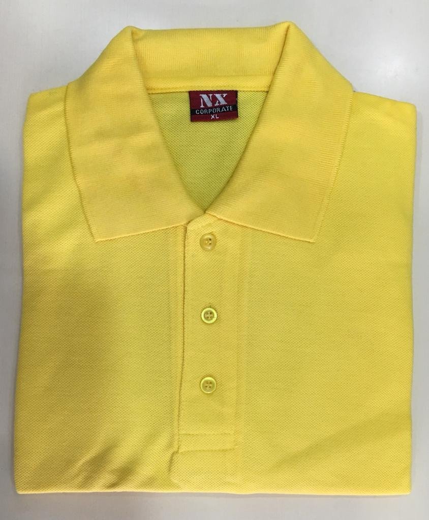 Corporate Polo neck T-Shirt - Yellow